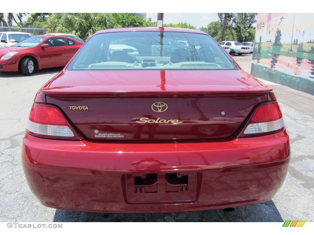 1999 Solara SLE V6 Coupe - Red Flame Metallic / Charcoal photo #7