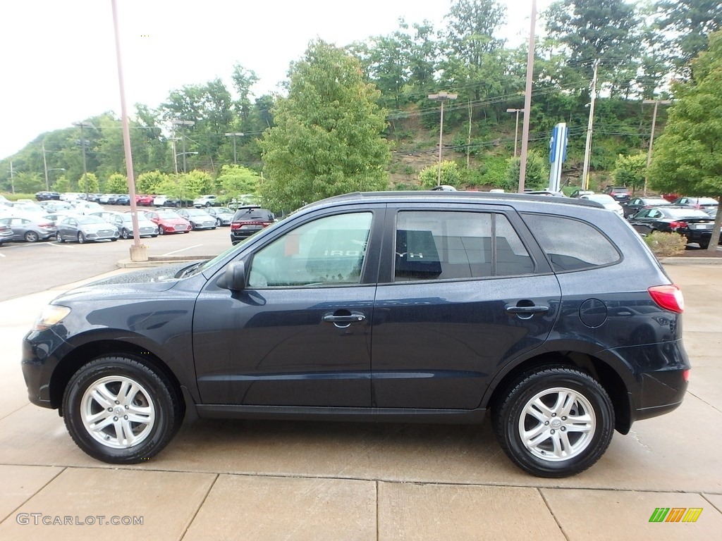 2011 Santa Fe GLS AWD - Pacific Blue Pearl / Beige photo #6