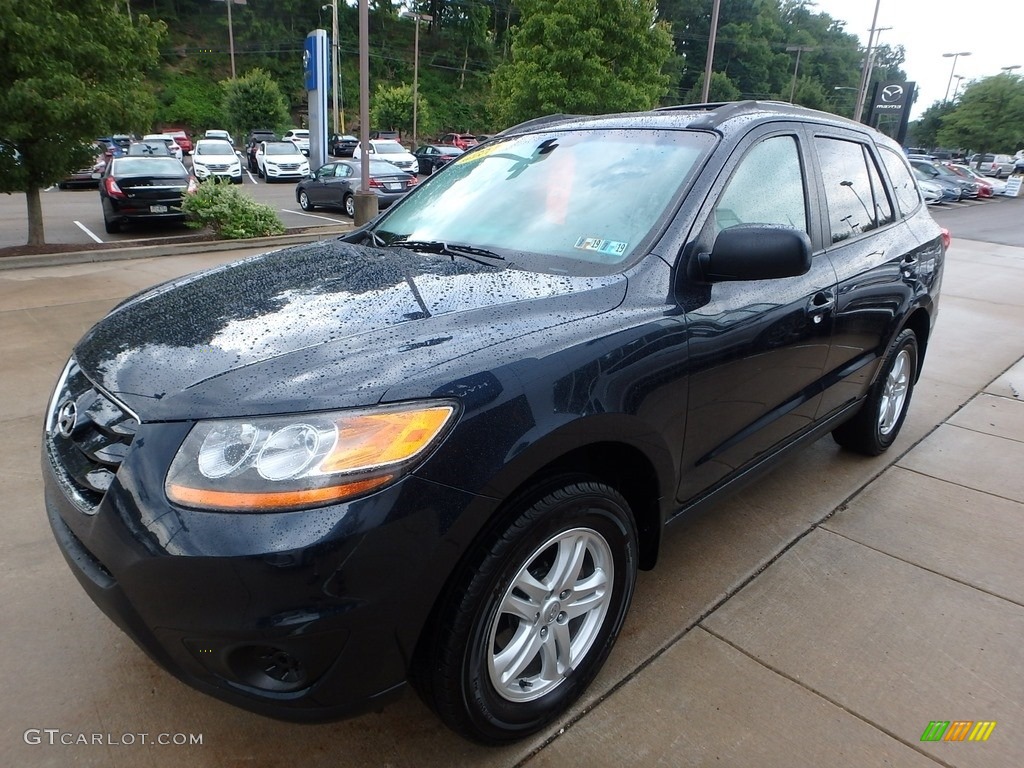 2011 Santa Fe GLS AWD - Pacific Blue Pearl / Beige photo #7