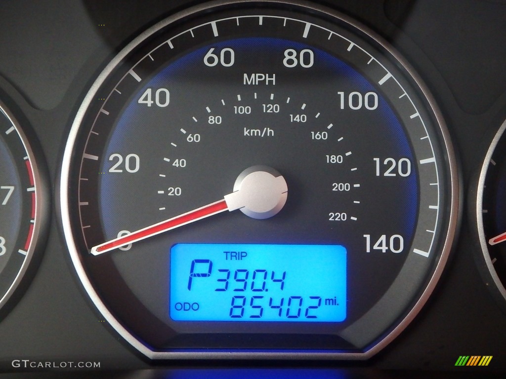 2011 Santa Fe GLS AWD - Pacific Blue Pearl / Beige photo #25