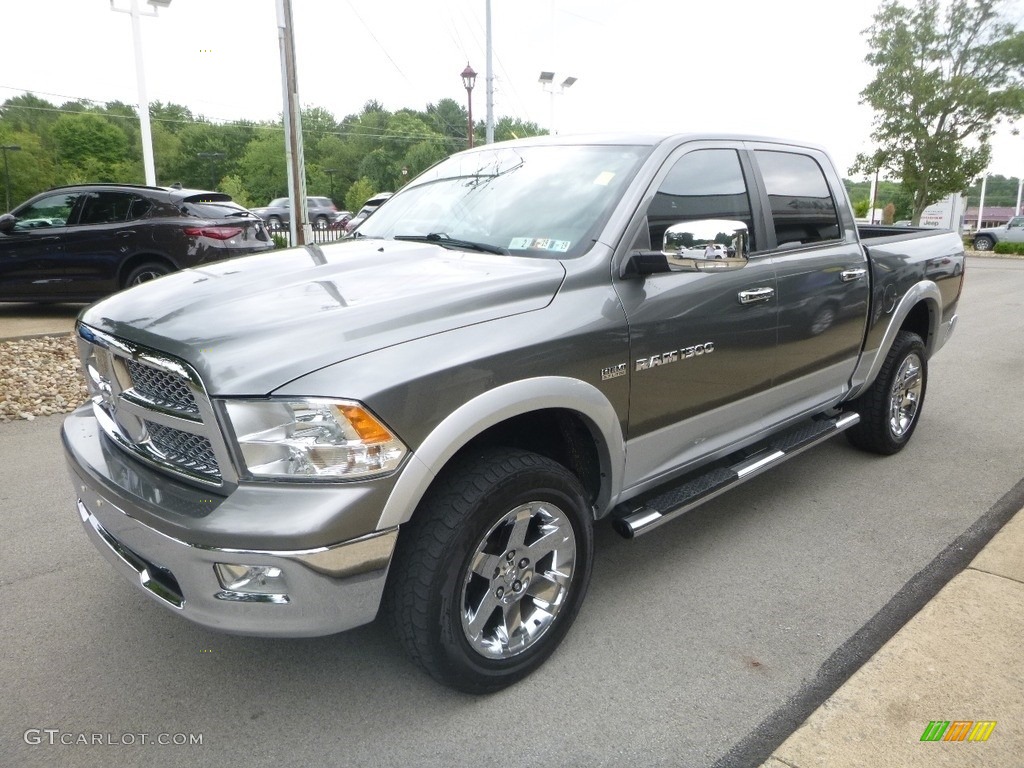 2012 Ram 1500 Laramie Crew Cab 4x4 - Mineral Gray Metallic / Dark Slate Gray photo #5