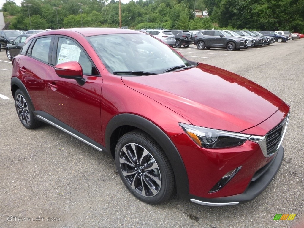 Soul Red Metallic 2019 Mazda CX-3 Grand Touring AWD Exterior Photo #128422396