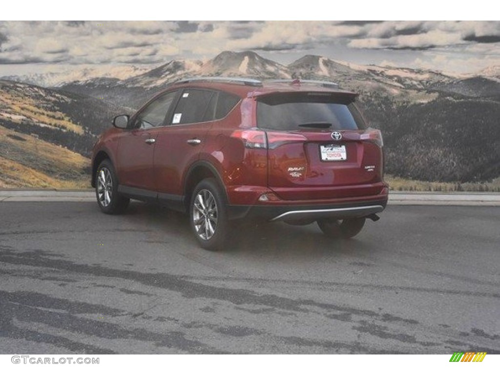 2018 RAV4 Limited AWD - Ruby Flare Pearl / Black photo #3