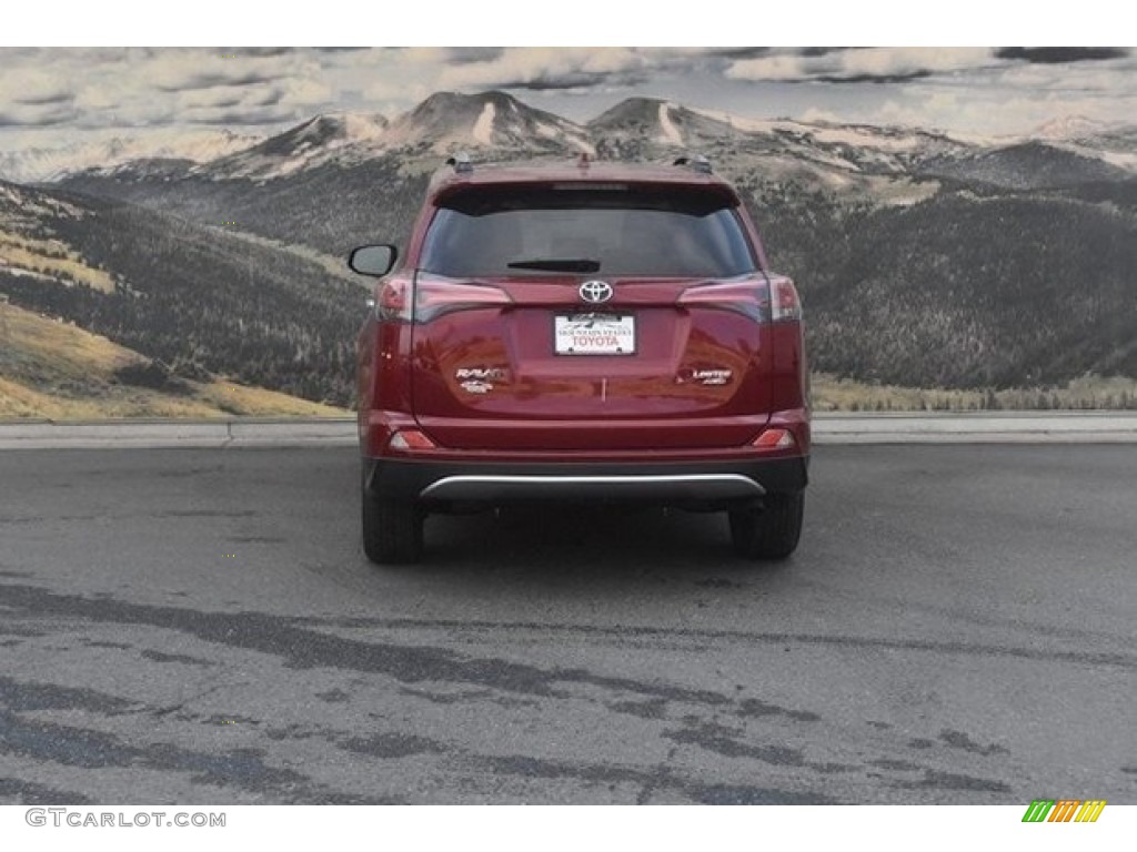 2018 RAV4 Limited AWD - Ruby Flare Pearl / Black photo #4
