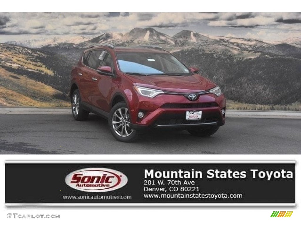 2018 RAV4 Limited AWD - Ruby Flare Pearl / Black photo #1