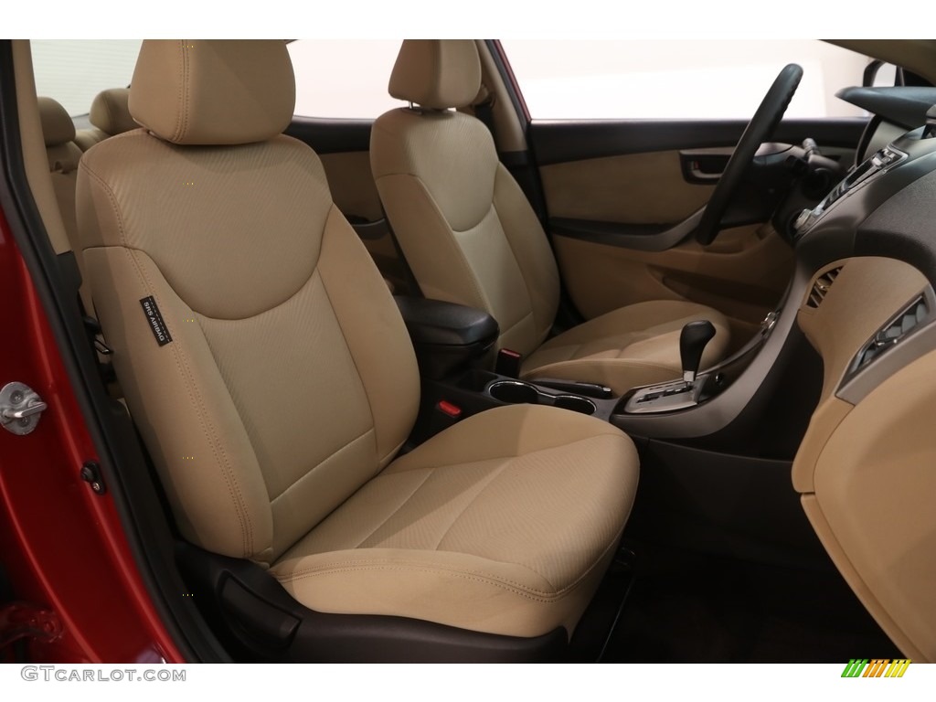 2011 Elantra GLS - Red Allure / Beige photo #12