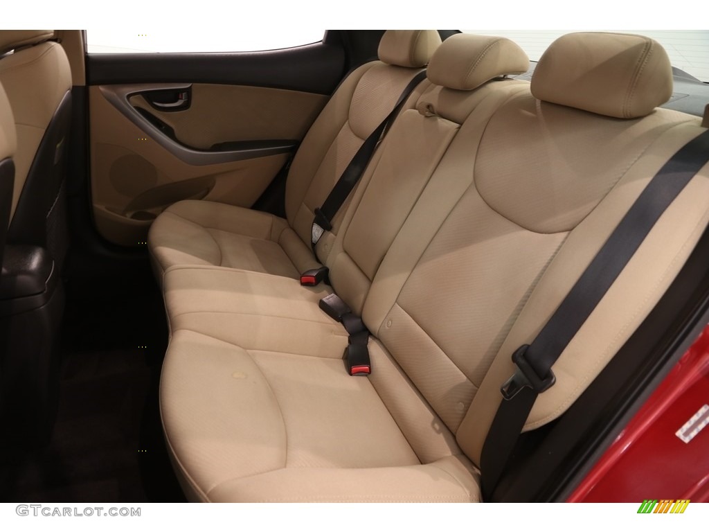 2011 Elantra GLS - Red Allure / Beige photo #14