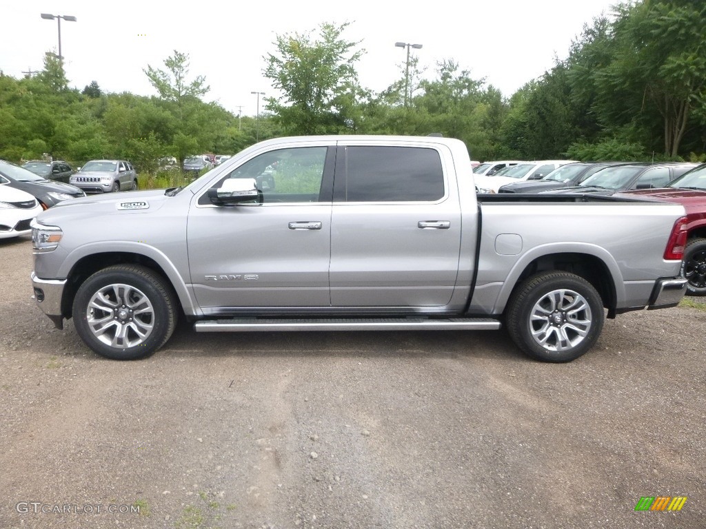 2019 1500 Long Horn Crew Cab 4x4 - Billett Silver Metallic / Black/Light Mountain Brown photo #2