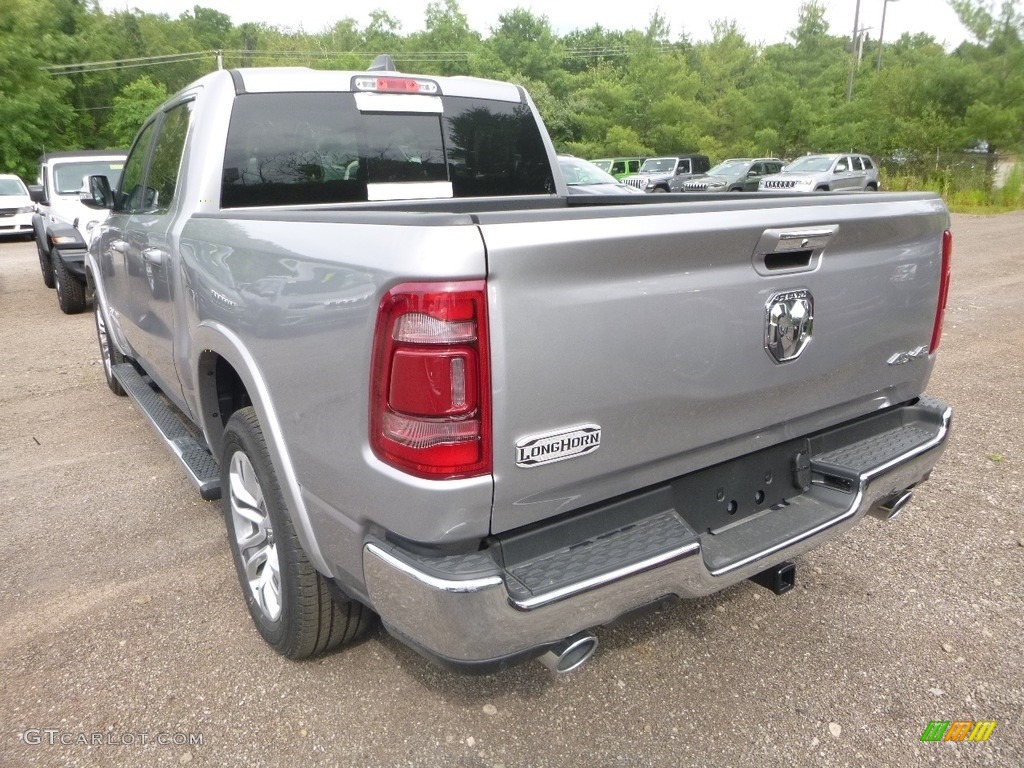 2019 1500 Long Horn Crew Cab 4x4 - Billett Silver Metallic / Black/Light Mountain Brown photo #3