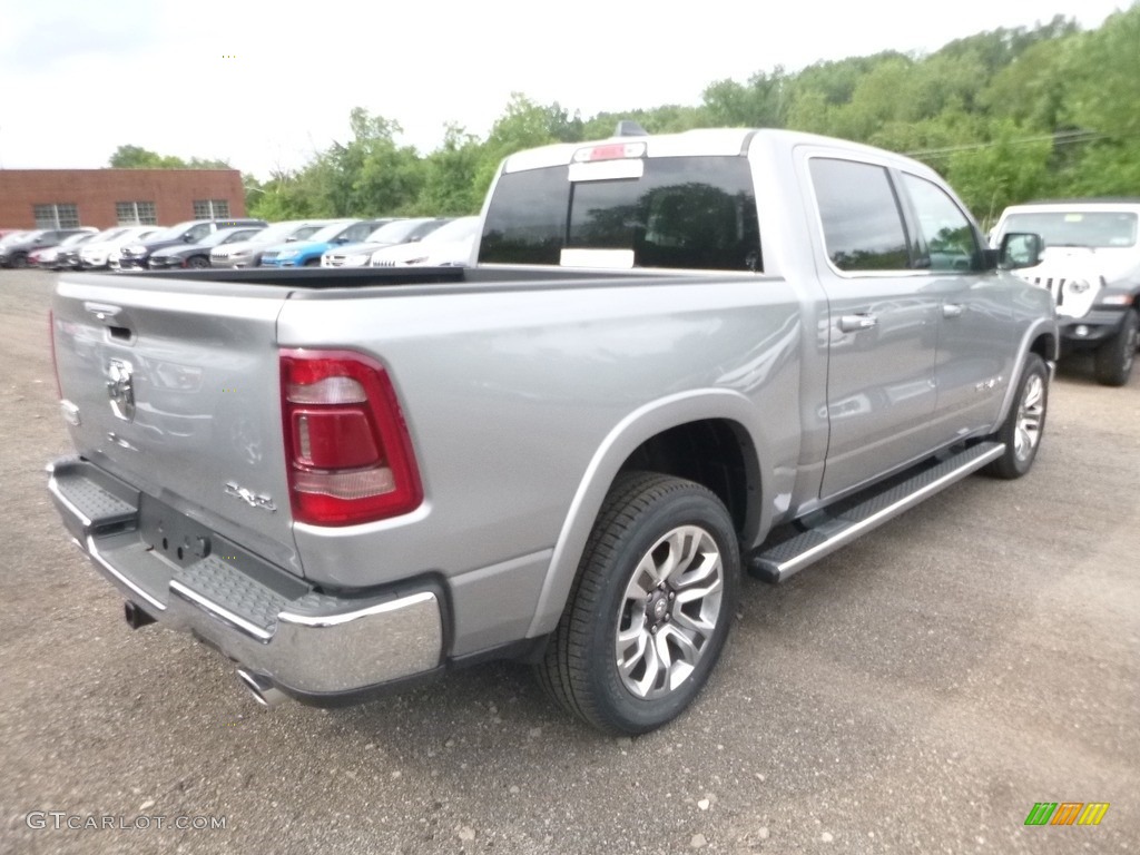 2019 1500 Long Horn Crew Cab 4x4 - Billett Silver Metallic / Black/Light Mountain Brown photo #5