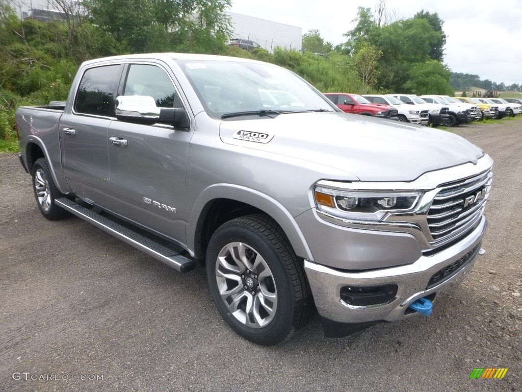 2019 1500 Long Horn Crew Cab 4x4 - Billett Silver Metallic / Black/Light Mountain Brown photo #7