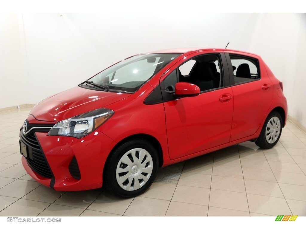2016 Yaris 5-Door L - Absolutely Red / Black photo #3