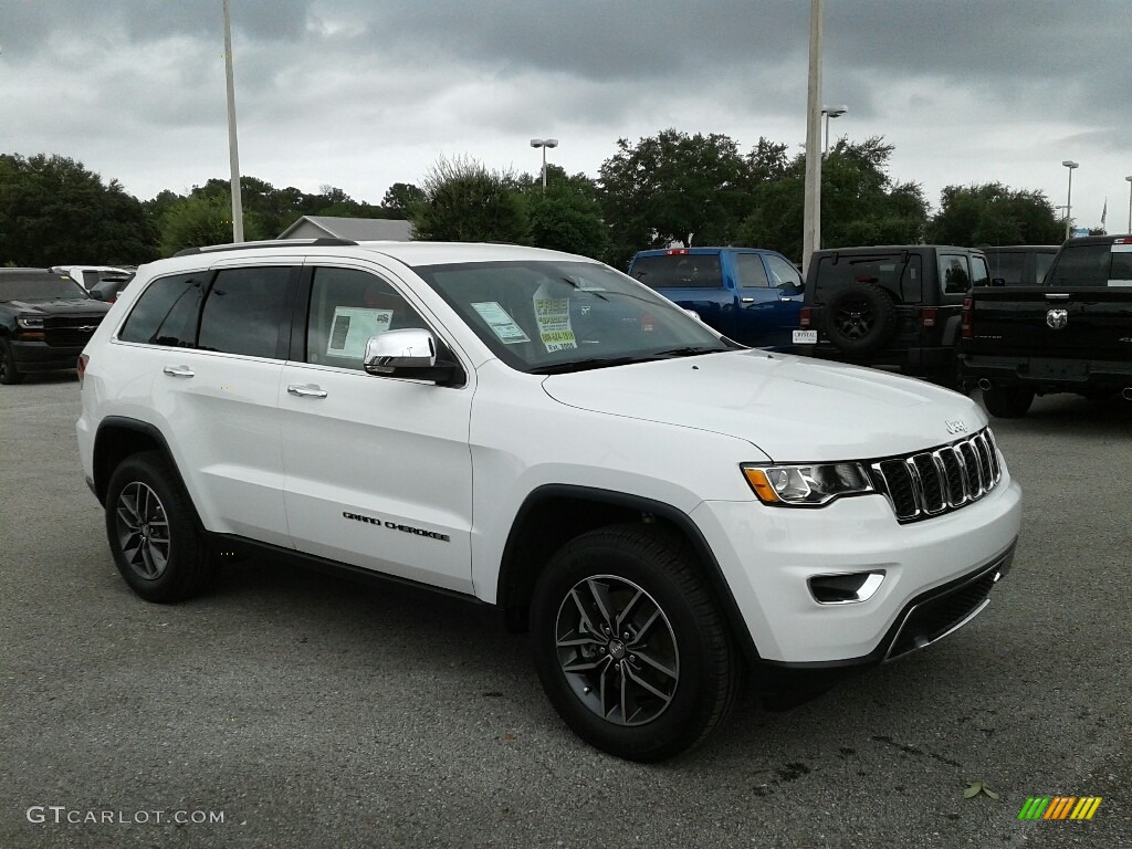 Bright White 2018 Jeep Grand Cherokee Limited 4x4 Exterior Photo #128428336
