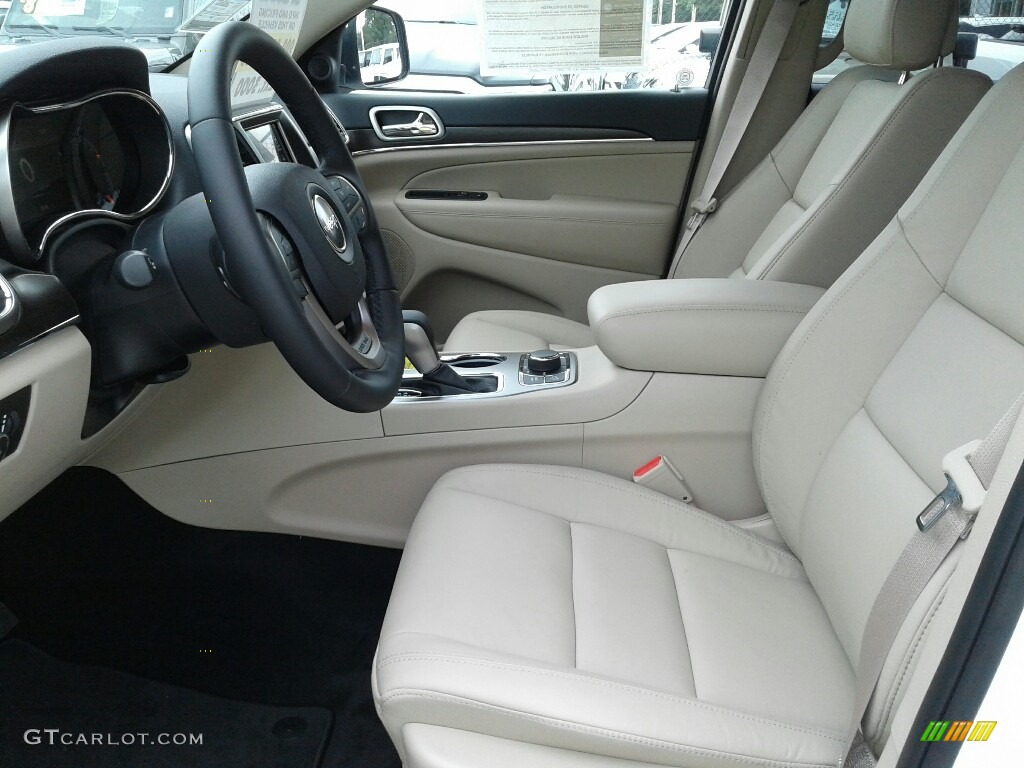 Black/Light Frost Beige Interior 2018 Jeep Grand Cherokee Limited 4x4 Photo #128428390