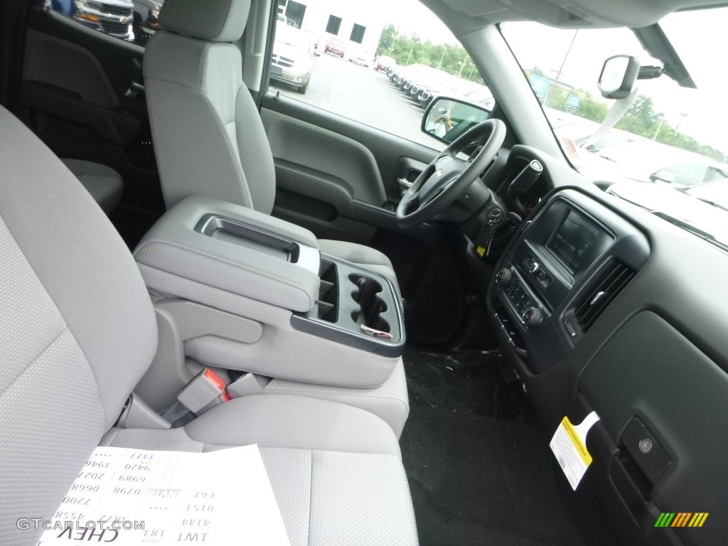 Dark Ash/Jet Black Interior 2019 Chevrolet Silverado LD WT Double Cab 4x4 Photo #128429779
