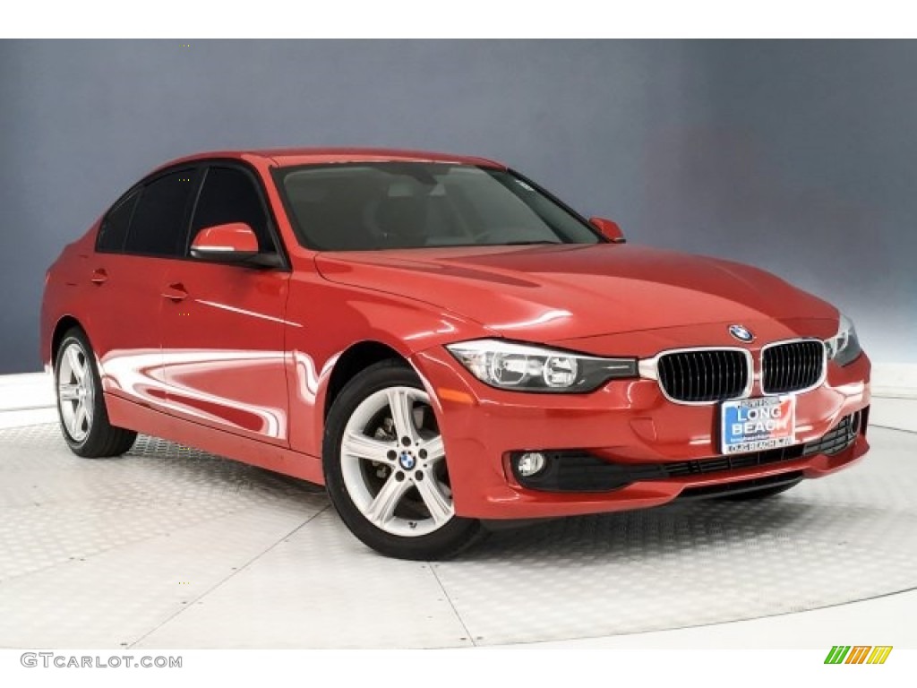 2015 3 Series 320i Sedan - Melbourne Red Metallic / Black photo #12