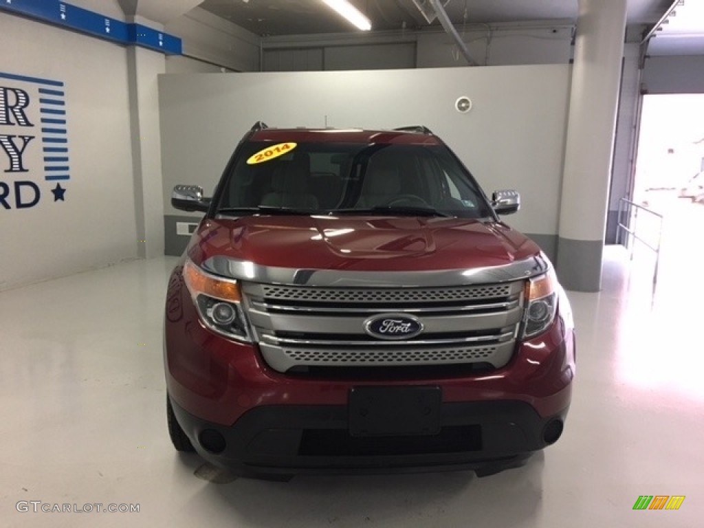 2014 Explorer 4WD - Ruby Red / Medium Light Stone photo #5