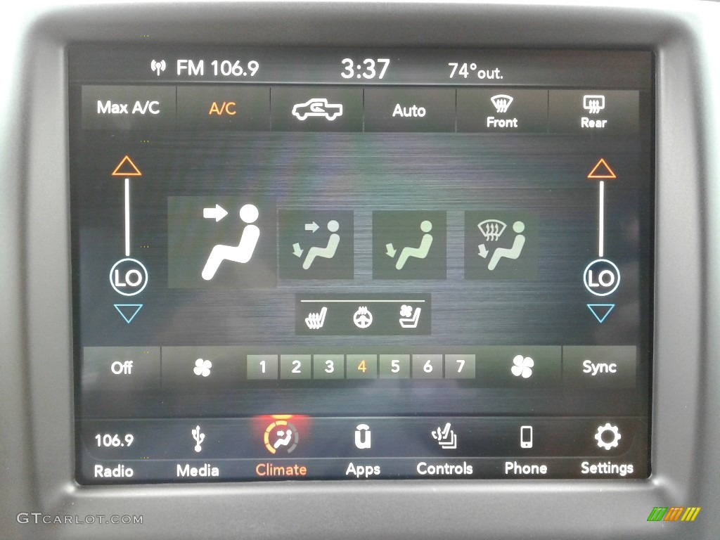 2018 Ram 3500 Laramie Crew Cab 4x4 Controls Photo #128435491