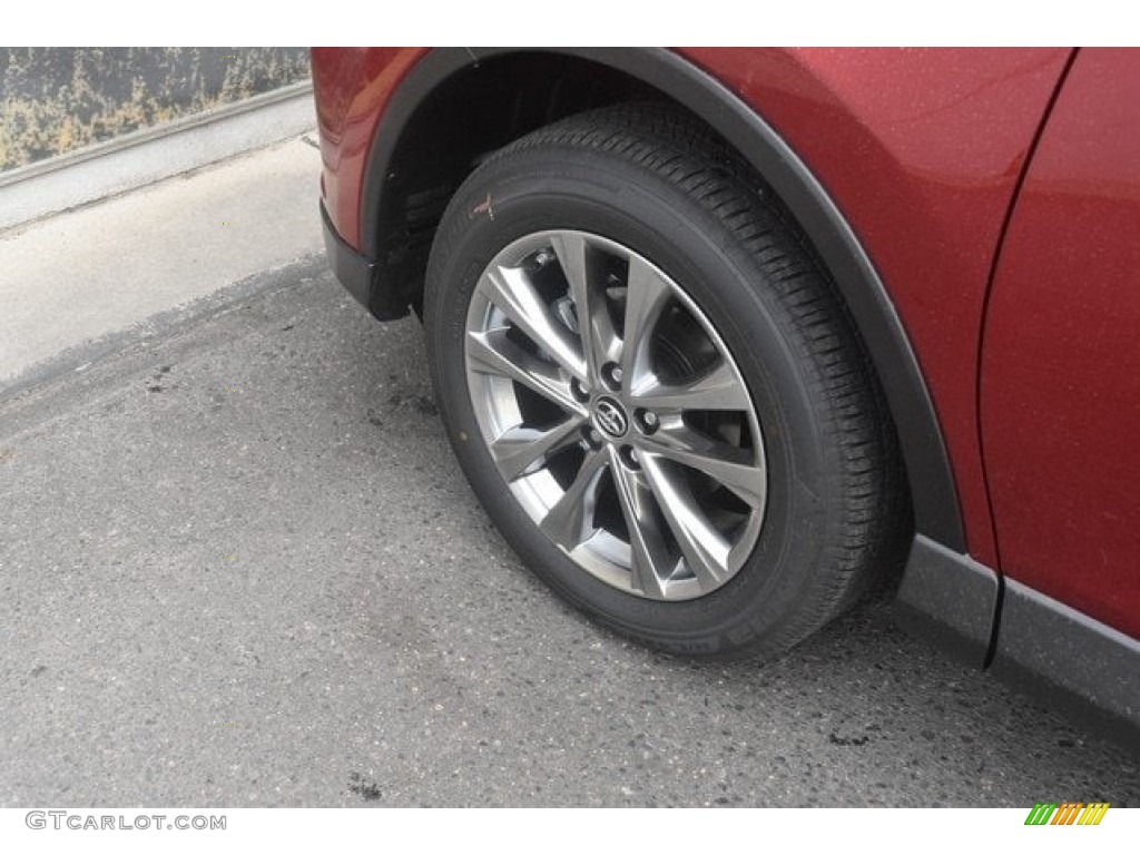 2018 RAV4 Limited AWD - Ruby Flare Pearl / Black photo #34