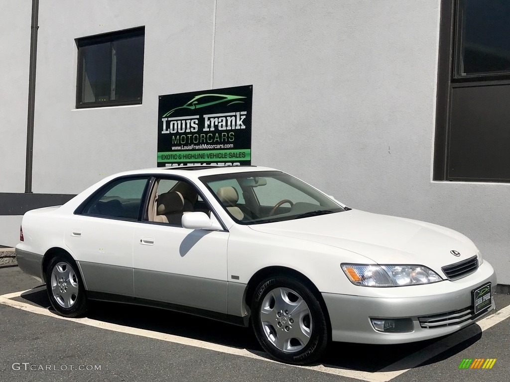 2000 ES 300 Sedan - Diamond White Pearl / Ivory photo #17