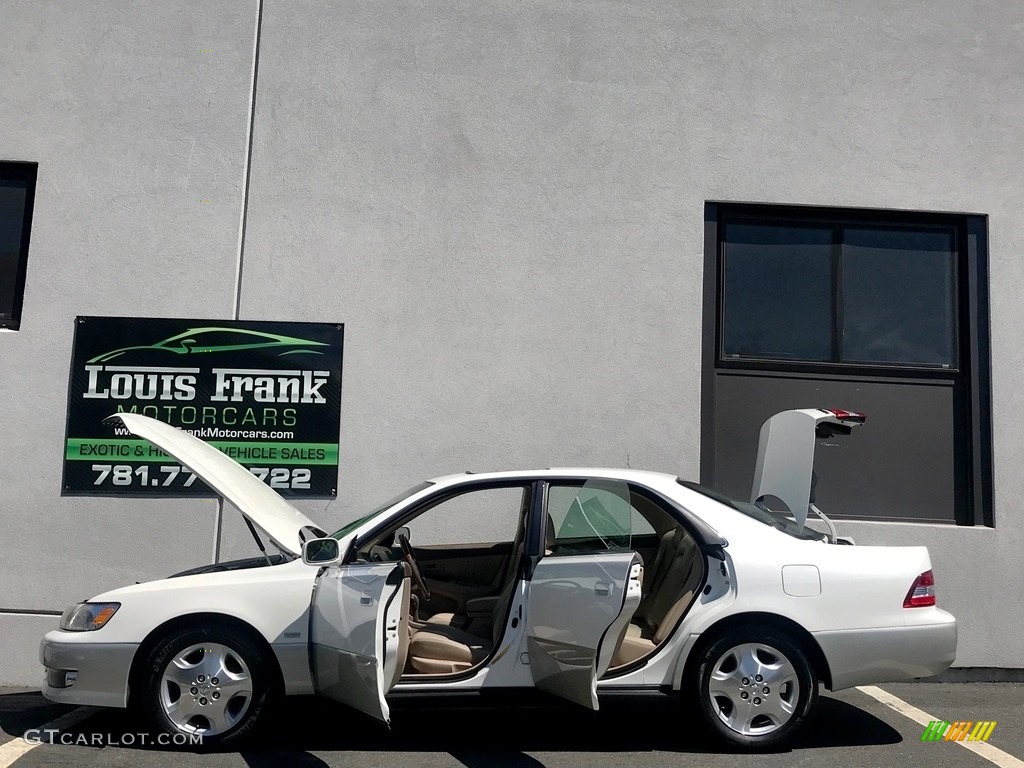 2000 ES 300 Sedan - Diamond White Pearl / Ivory photo #43