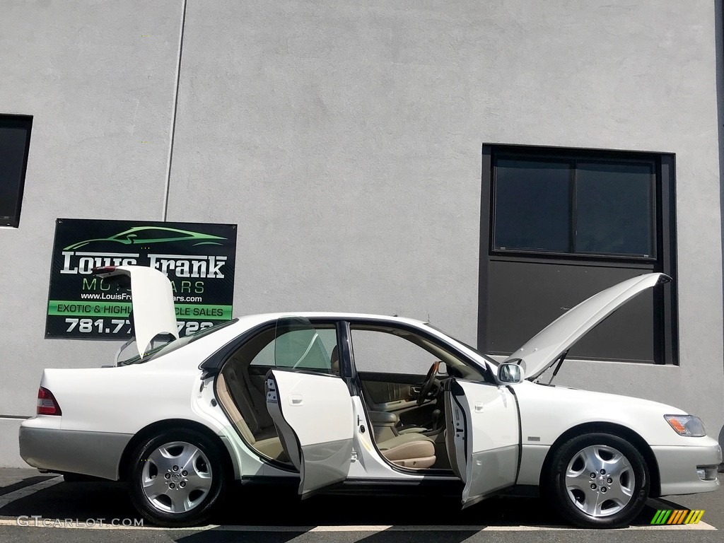 2000 ES 300 Sedan - Diamond White Pearl / Ivory photo #44