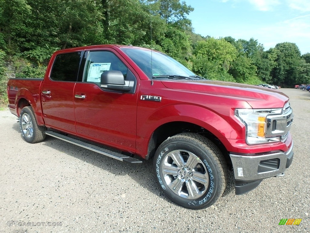 2018 F150 XLT SuperCrew 4x4 - Ruby Red / Earth Gray photo #9