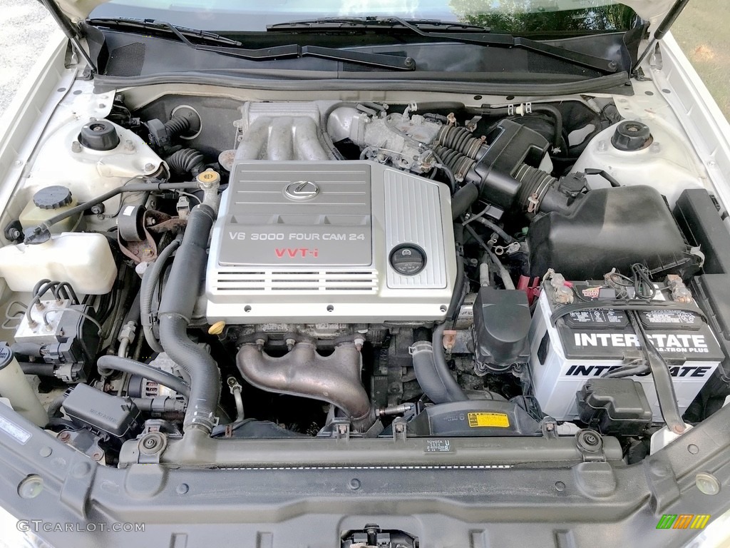2000 ES 300 Sedan - Diamond White Pearl / Ivory photo #100
