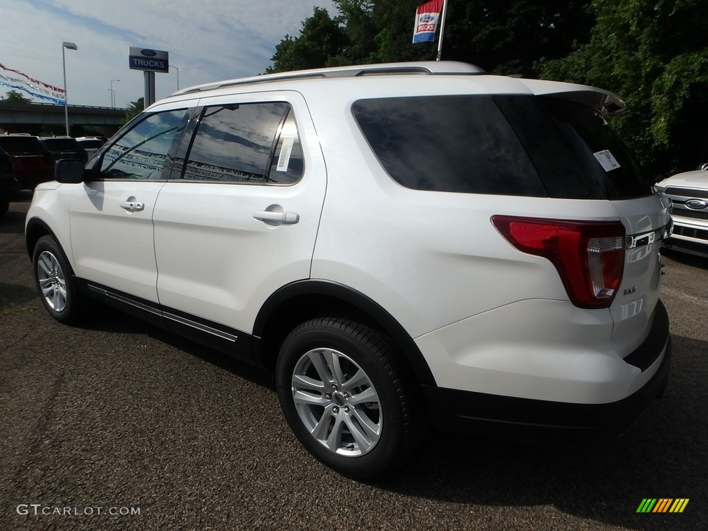 2018 Explorer XLT 4WD - White Platinum / Ebony Black photo #6