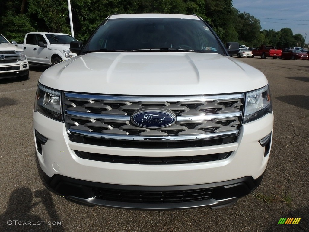 2018 Explorer XLT 4WD - White Platinum / Ebony Black photo #9