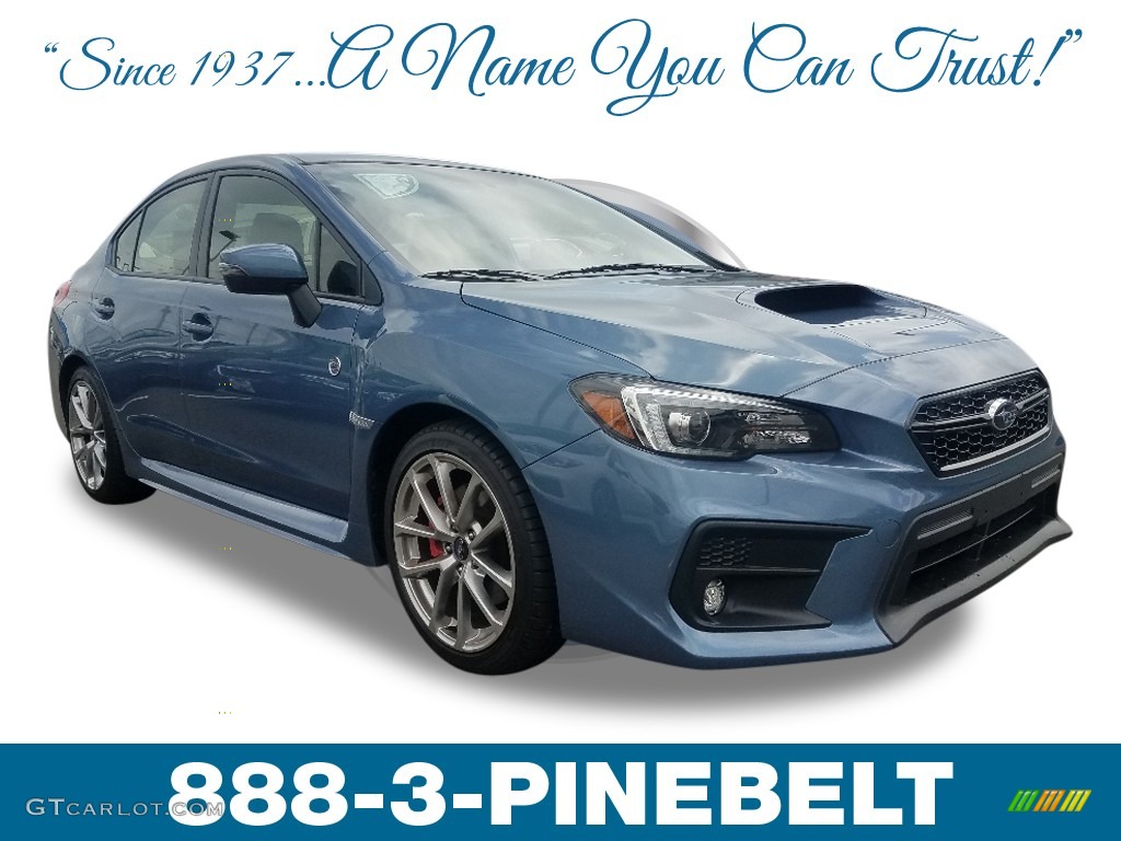 2018 WRX Limited - Heritage Blue Metallic / Carbon Black photo #1