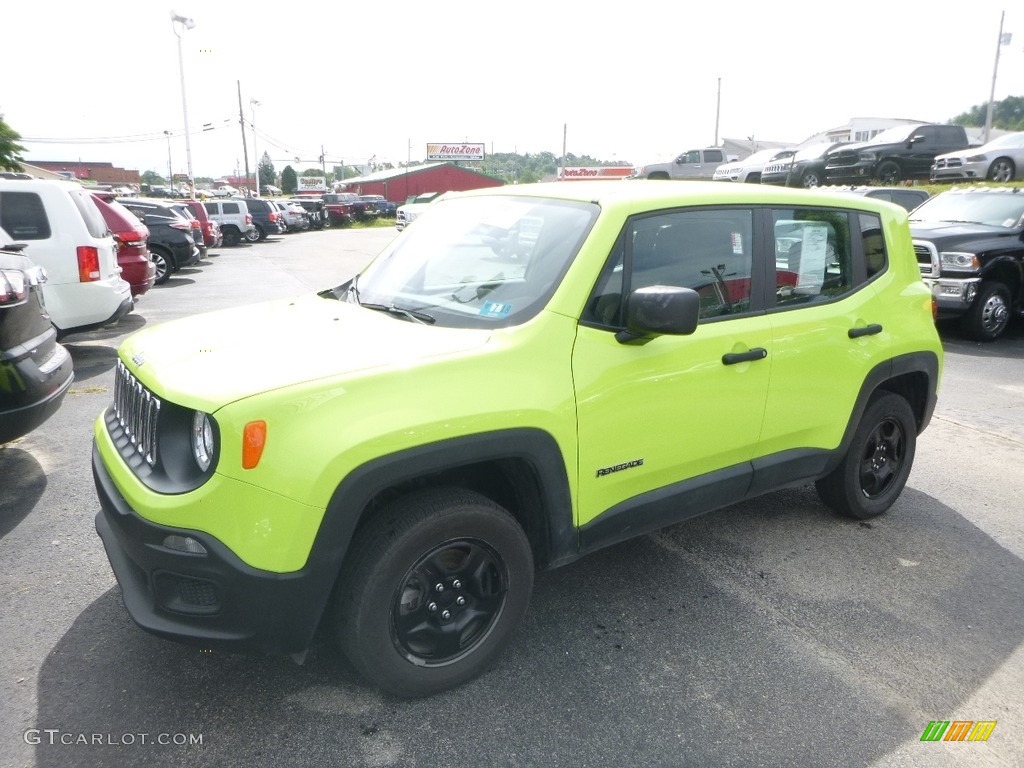 Solar Yellow Jeep Renegade