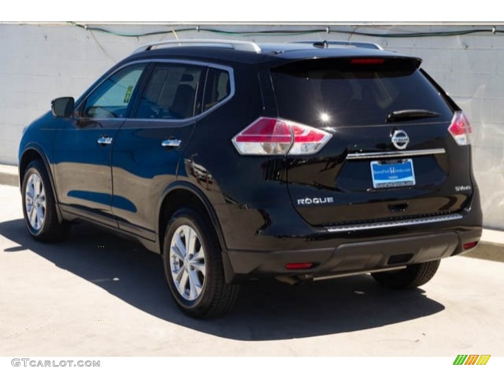 2015 Rogue SV AWD - Super Black / Charcoal photo #2