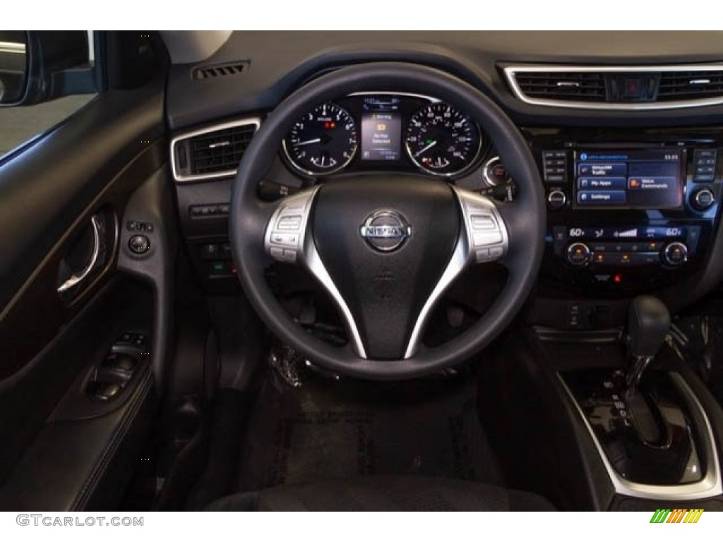 2015 Rogue SV AWD - Super Black / Charcoal photo #5