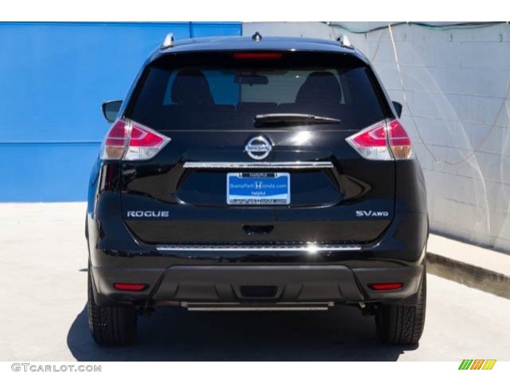 2015 Rogue SV AWD - Super Black / Charcoal photo #10