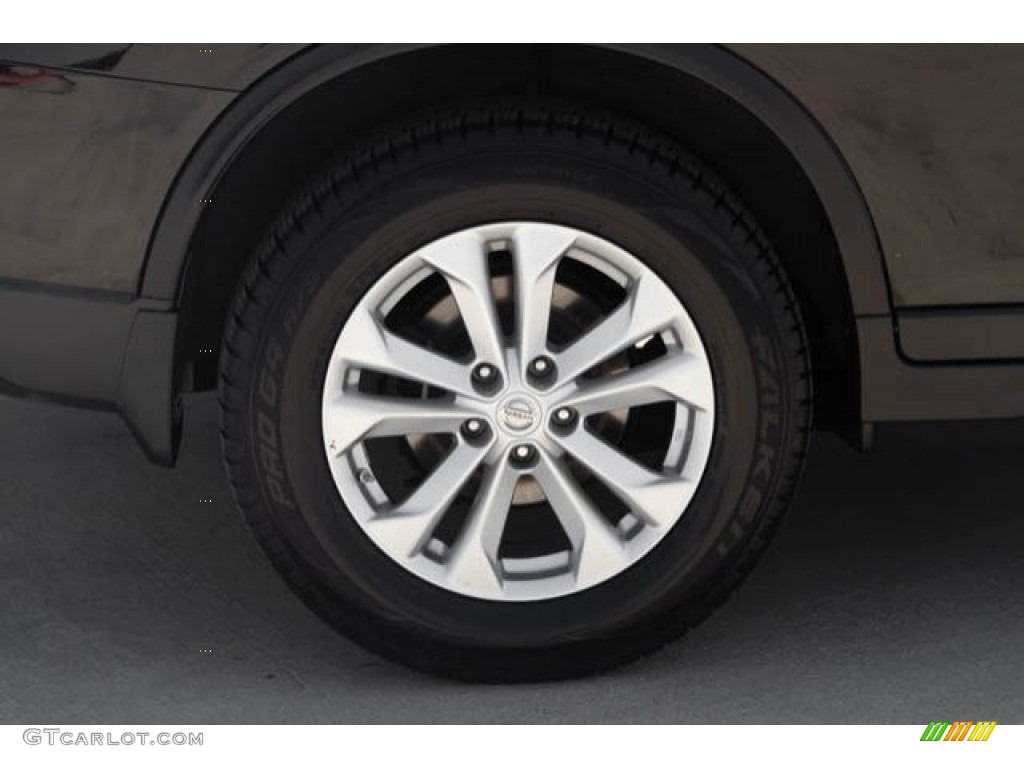 2015 Rogue SV AWD - Super Black / Charcoal photo #34