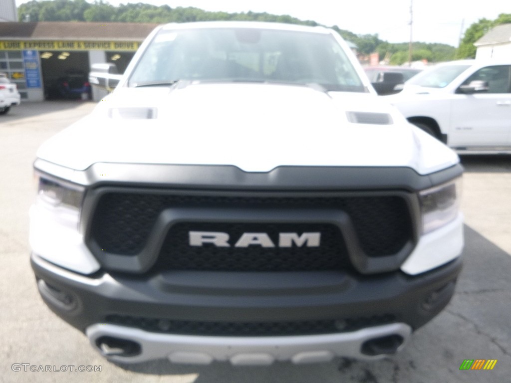 2019 1500 Rebel Quad Cab 4x4 - Bright White / Black/Red photo #8