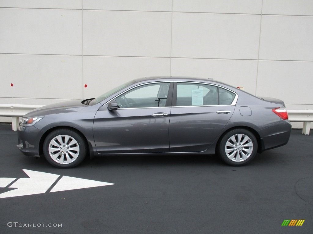 2015 Accord EX-L Sedan - Modern Steel Metallic / Gray photo #2