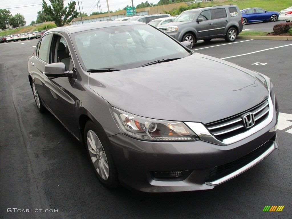 2015 Accord EX-L Sedan - Modern Steel Metallic / Gray photo #6