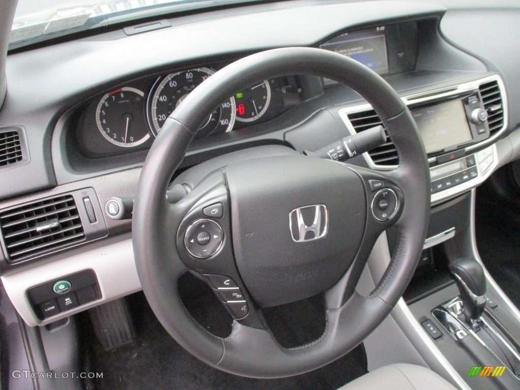 2015 Accord EX-L Sedan - Modern Steel Metallic / Gray photo #13
