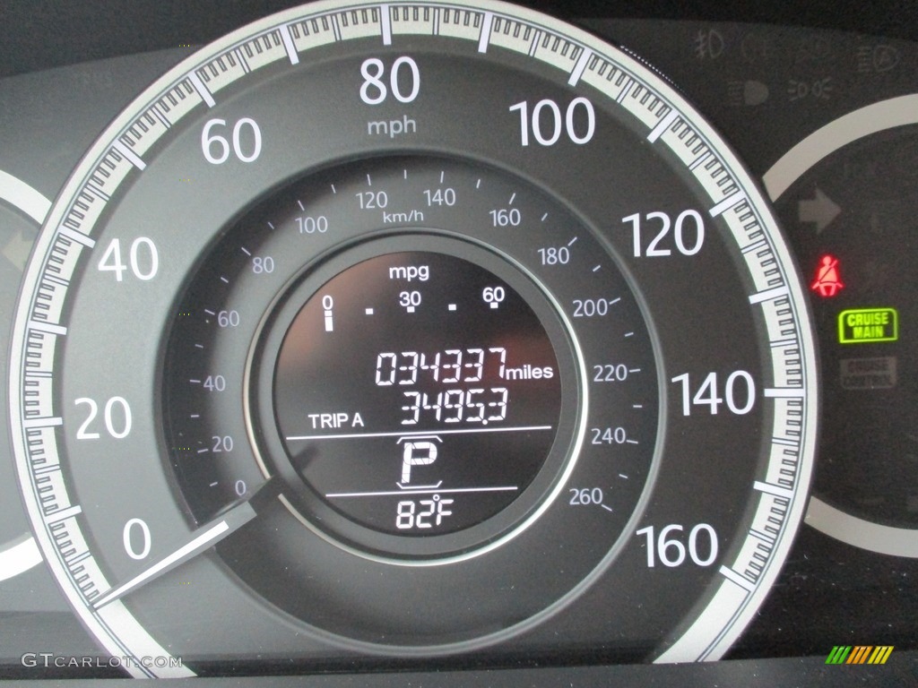 2015 Accord EX-L Sedan - Modern Steel Metallic / Gray photo #20