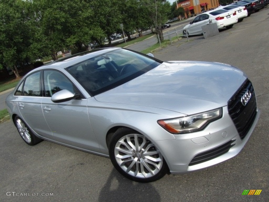 2013 A6 2.0T quattro Sedan - Ice Silver Metallic / Black photo #3