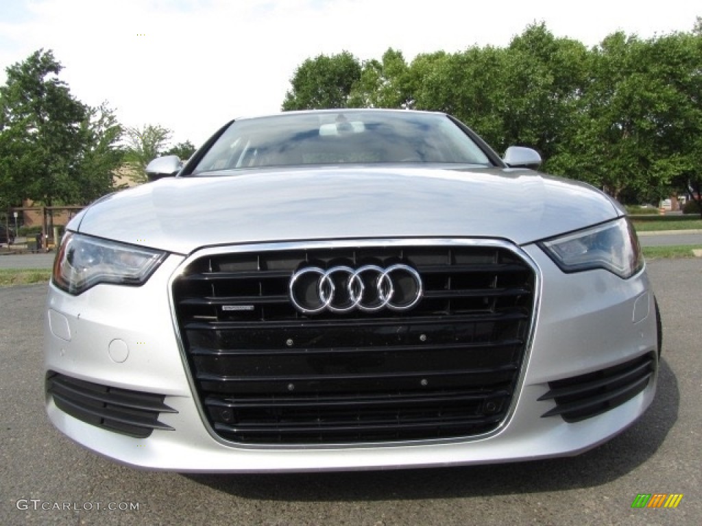 2013 A6 2.0T quattro Sedan - Ice Silver Metallic / Black photo #4