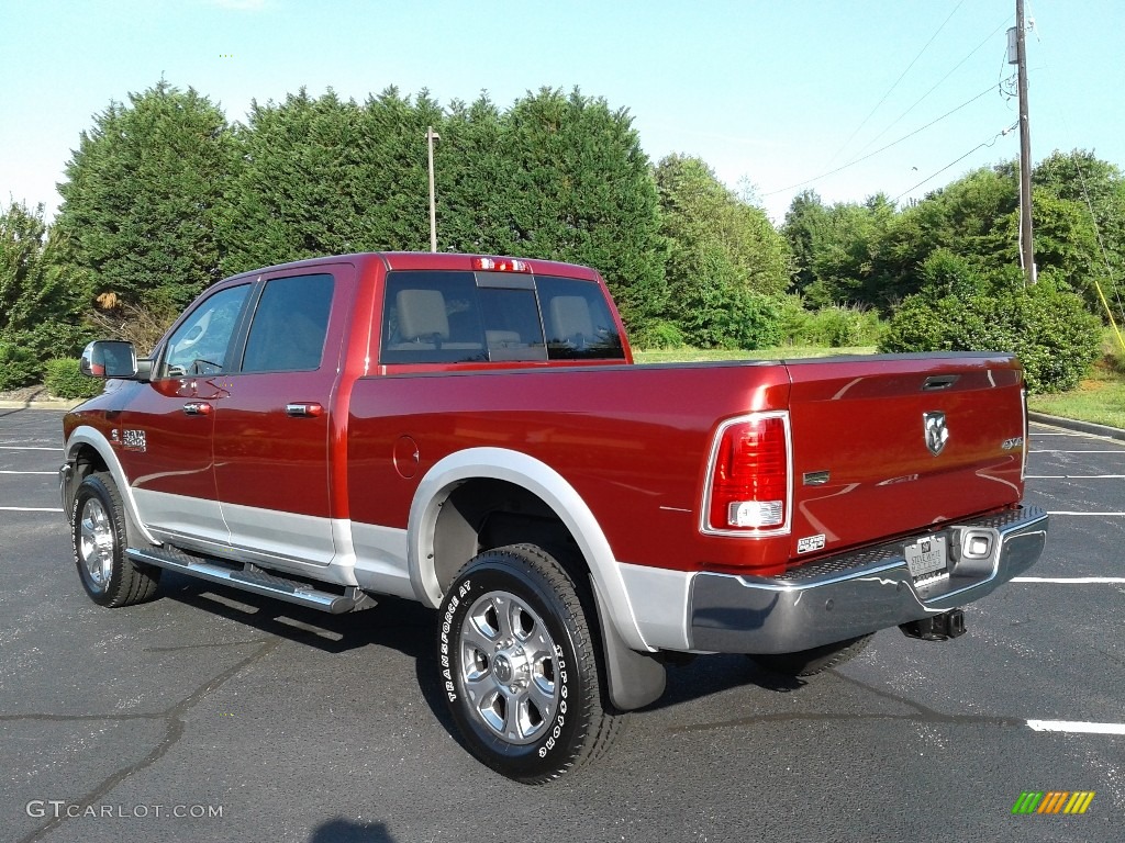 2014 2500 Laramie Crew Cab 4x4 - Deep Cherry Red Crystal Pearl / Canyon Brown/Light Frost Beige photo #8