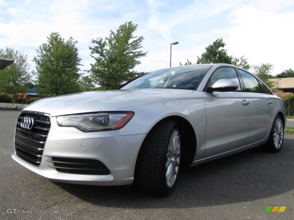 2013 A6 2.0T quattro Sedan - Ice Silver Metallic / Black photo #6