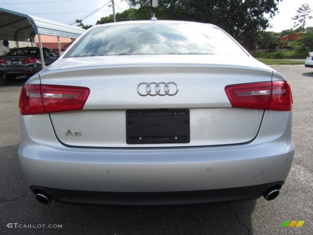 2013 A6 2.0T quattro Sedan - Ice Silver Metallic / Black photo #9