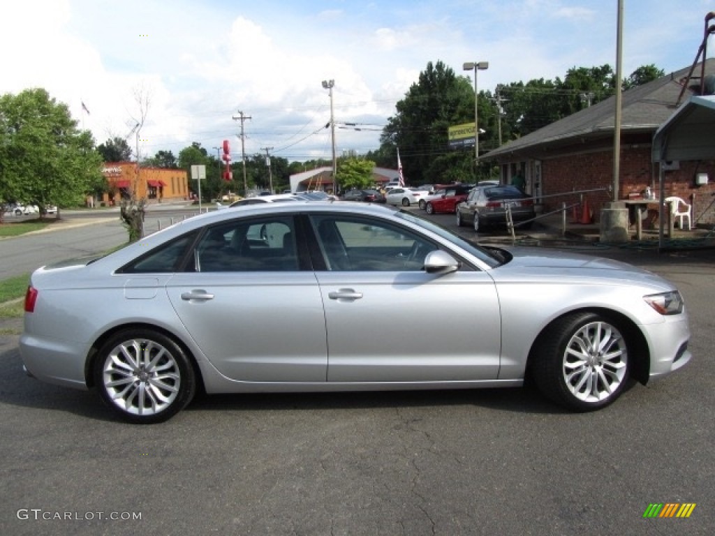 2013 A6 2.0T quattro Sedan - Ice Silver Metallic / Black photo #11