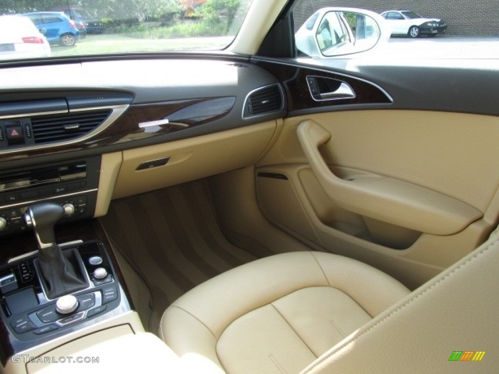 2013 A6 3.0T quattro Sedan - Ibis White / Velvet Beige photo #14