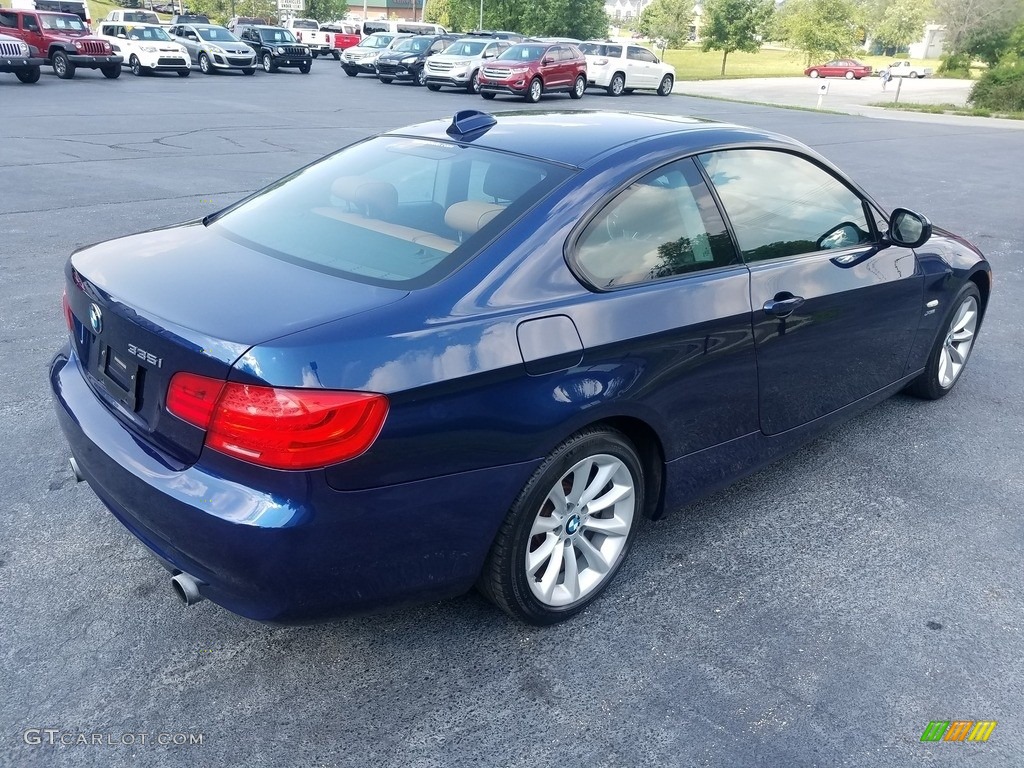 2011 3 Series 335i xDrive Coupe - Deep Sea Blue Metallic / Saddle Brown Dakota Leather photo #5