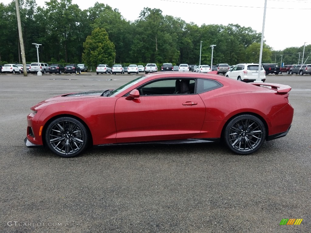 Garnet Red Tintcoat 2018 Chevrolet Camaro ZL1 Coupe Exterior Photo #128459894